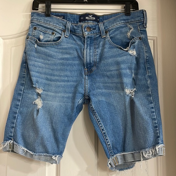 Hollister Skinny Denim Shorts Size 31 - Picture 2 of 7